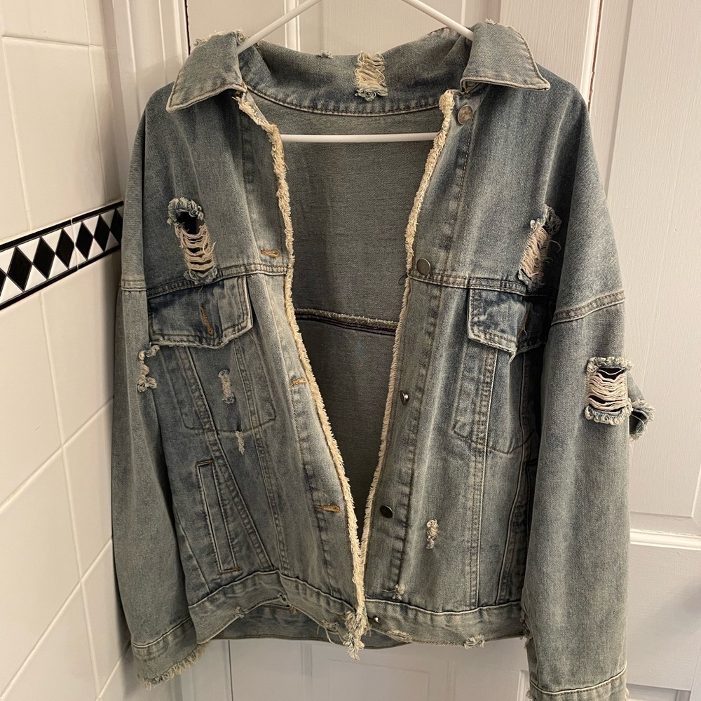 Distressed Denim Jacket